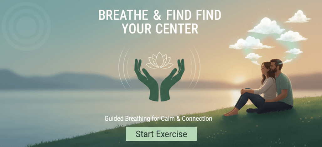 Person sitting in peaceful stillness, practising mindfulness to find their inner centre — breathing and mental clarity